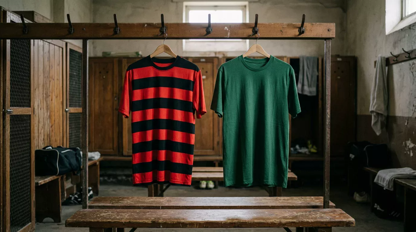 Escudos del Flamengo y el Palmeiras enfrentados sobre un fondo de cuotas