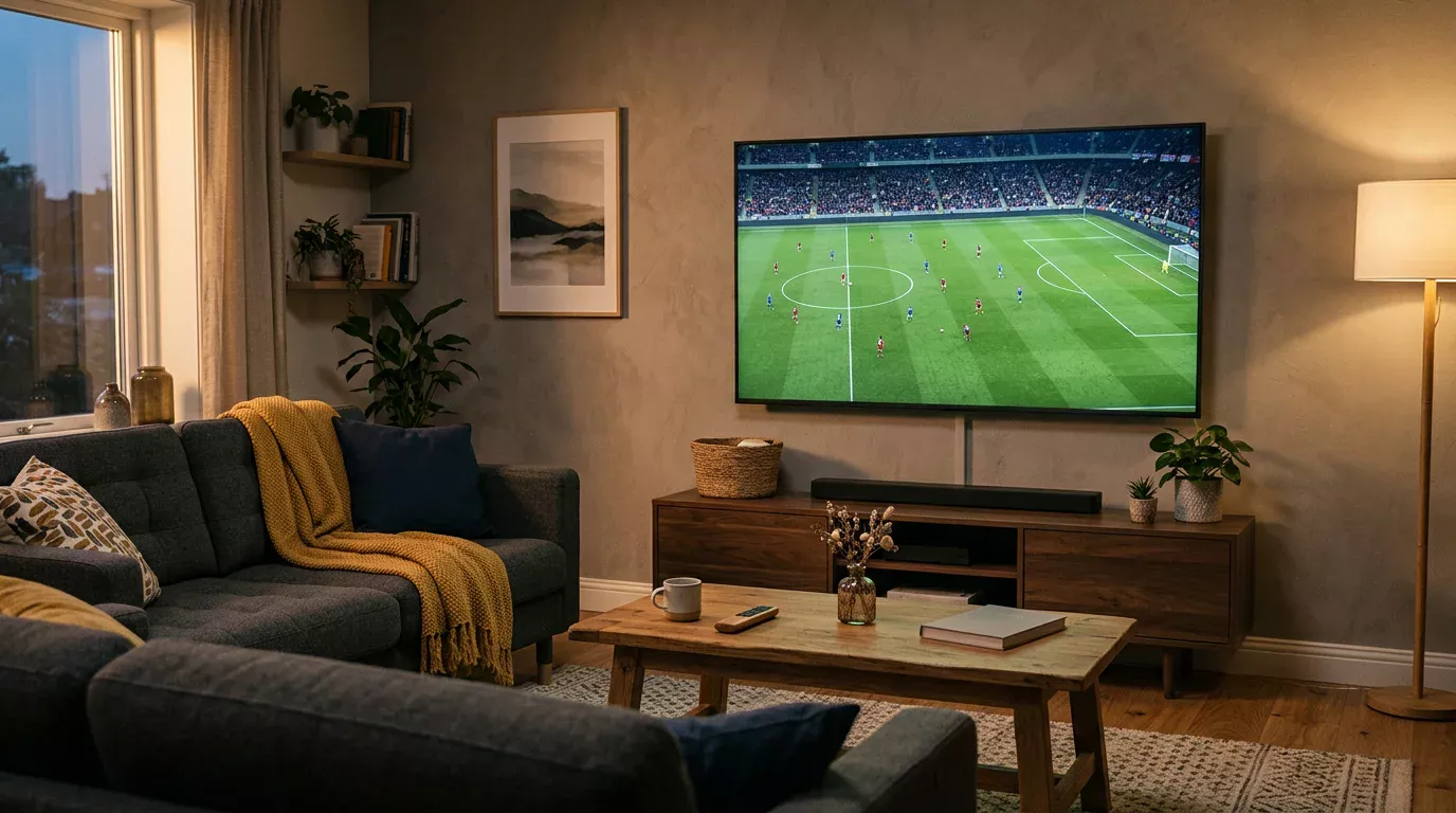 Pantalla con partido del Brasileirão en streaming desde España